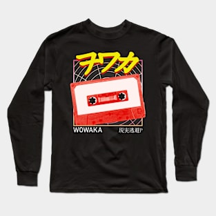 Wowaka vintage electronic music Long Sleeve T-Shirt